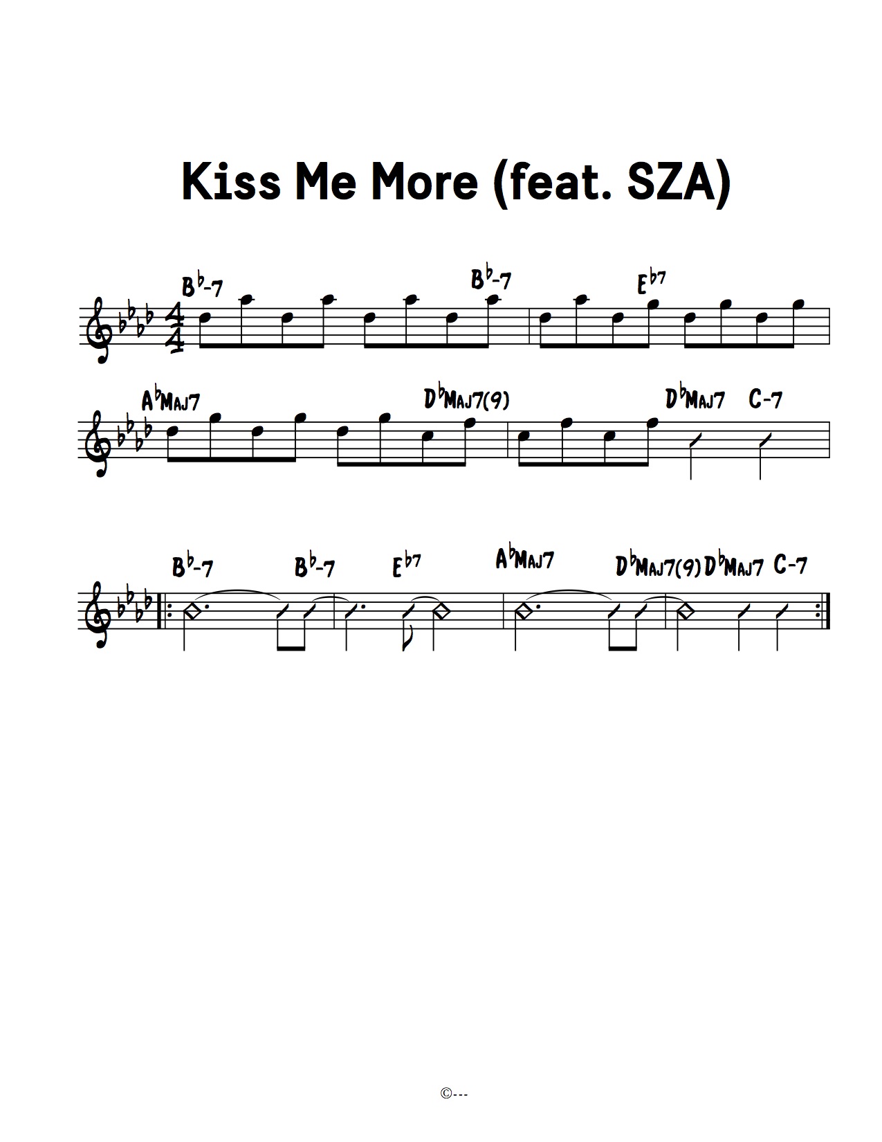 Kiss me more